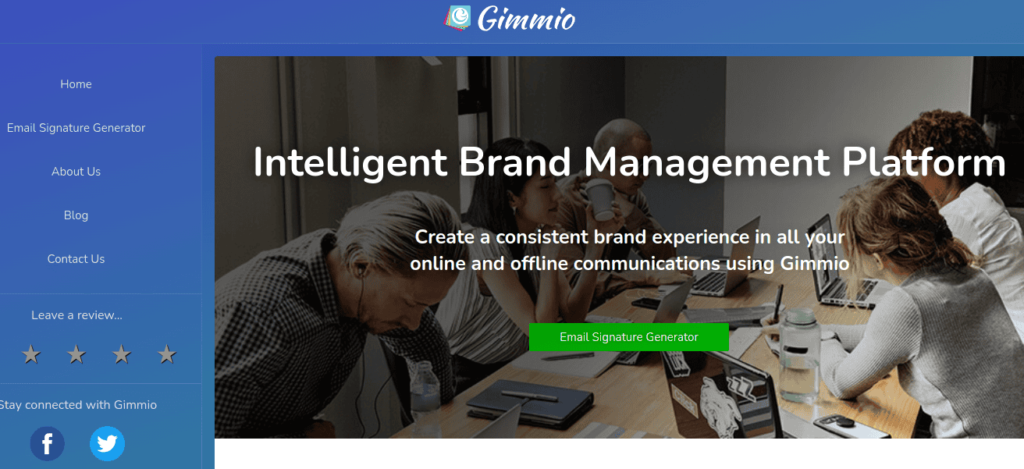 Gimmio website.